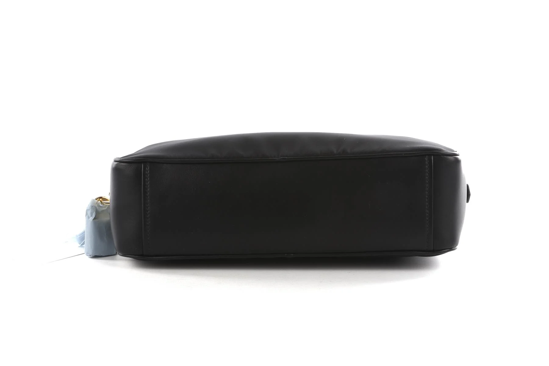 PRADA BLACK RE-NYLON LEATHER AND NYLON SHOULDER BAG - Image 7