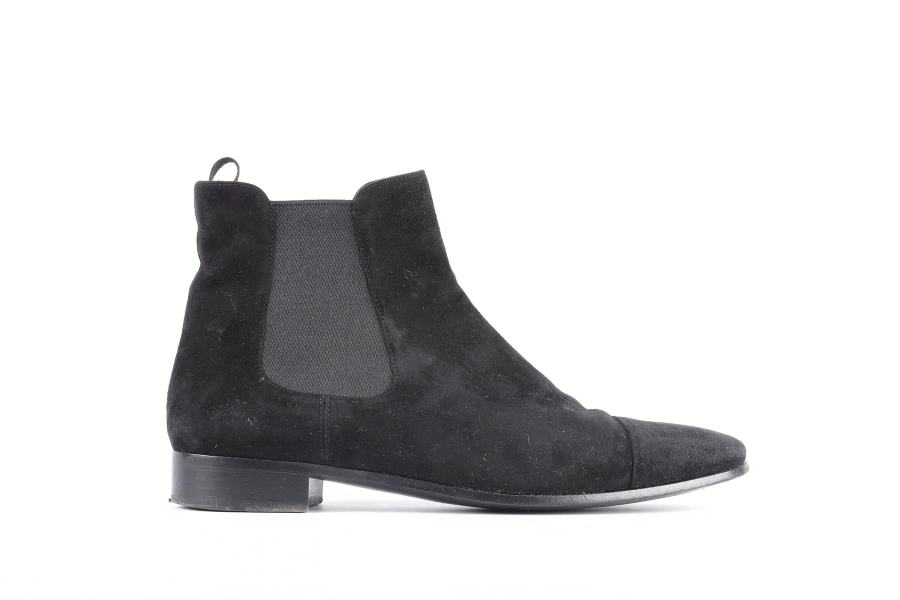 PRADA BLACK SUEDE ANKLE BOOTS EU 38 UK 5 US 8 - Image 2