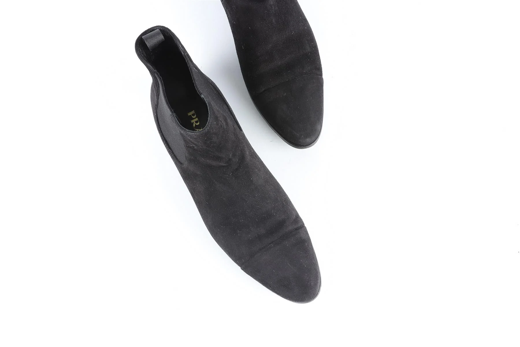 PRADA BLACK SUEDE ANKLE BOOTS EU 38 UK 5 US 8 - Image 4