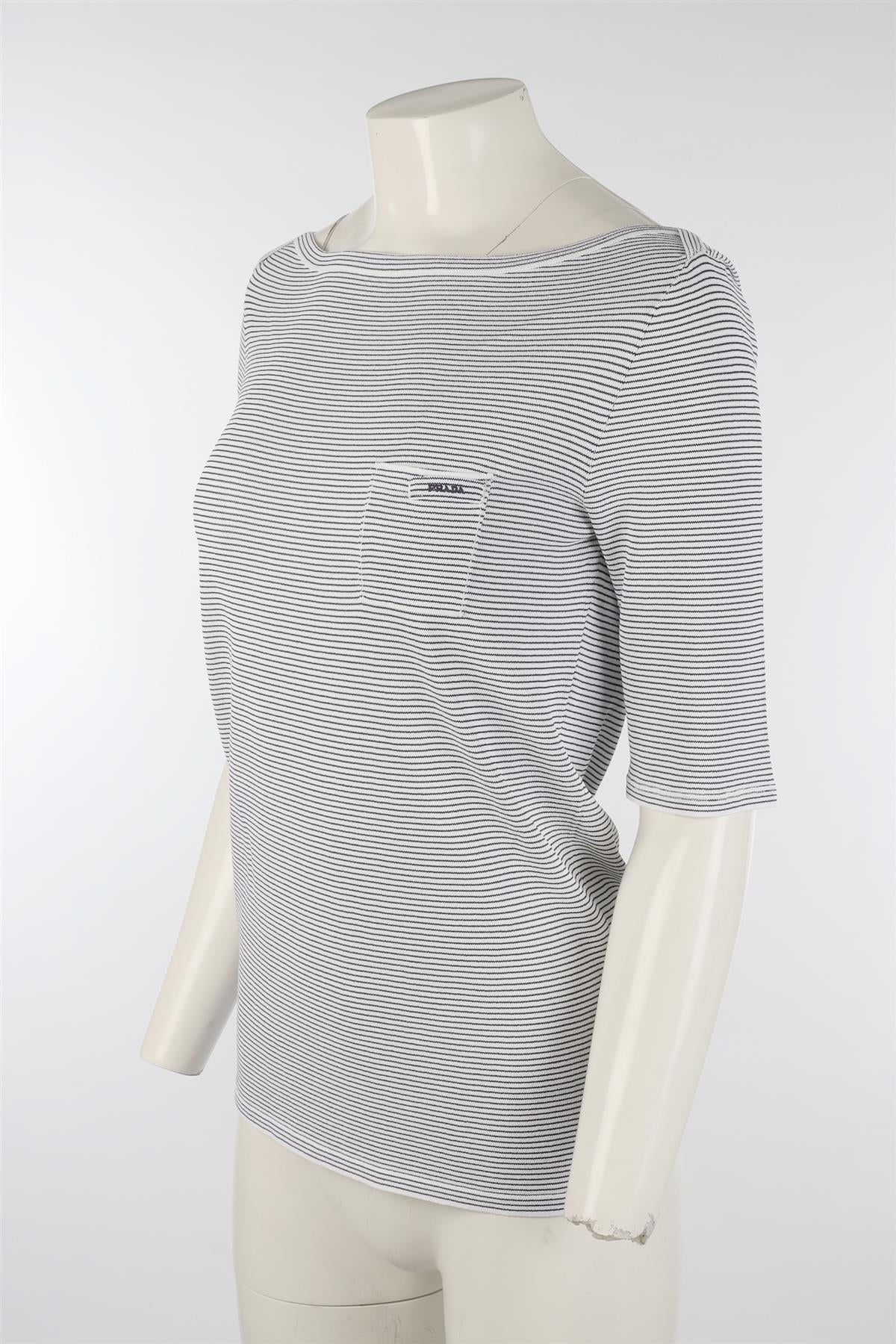 PRADA BLUE 2025 KNIT TOP IT 46 UK 14 - Image 3