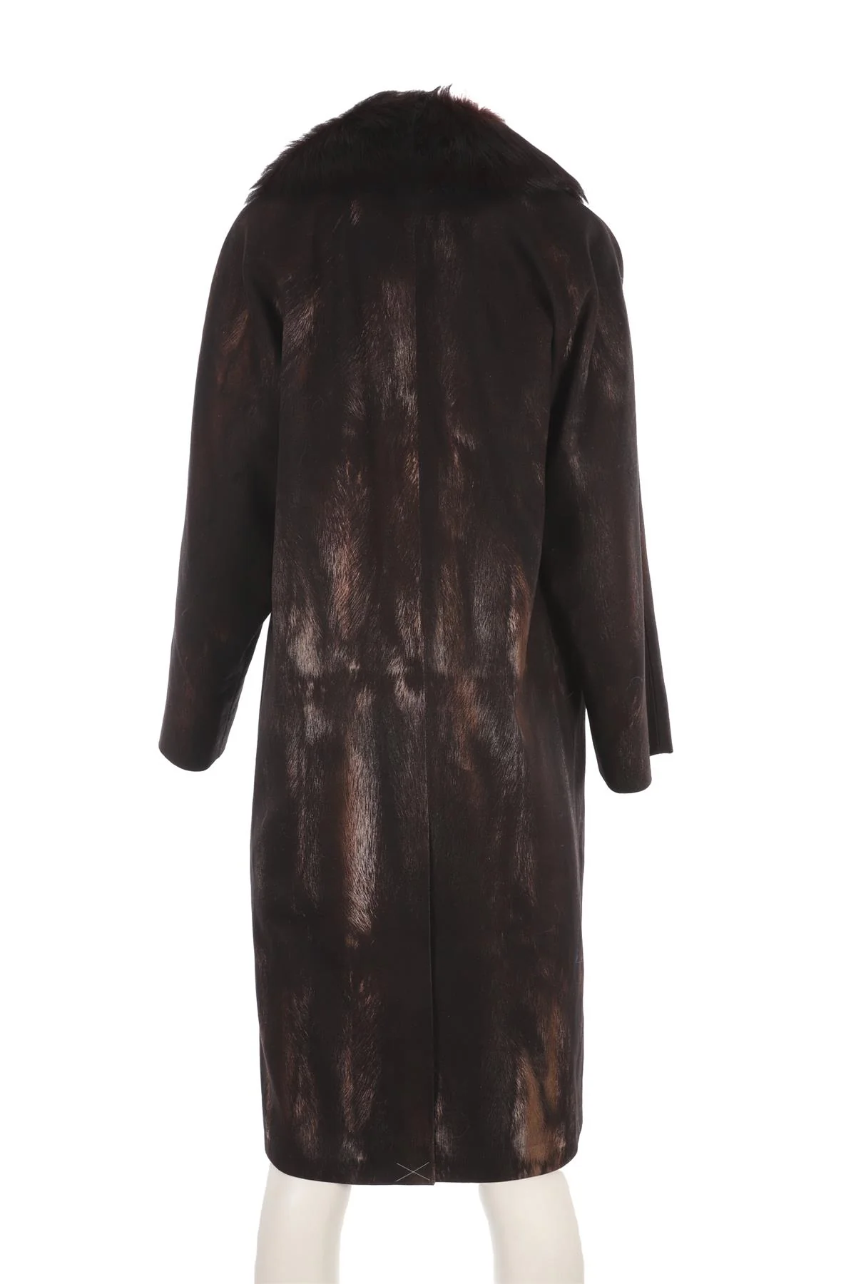 PRADA BROWN COTTON COAT IT 42 UK 10 - Image 4
