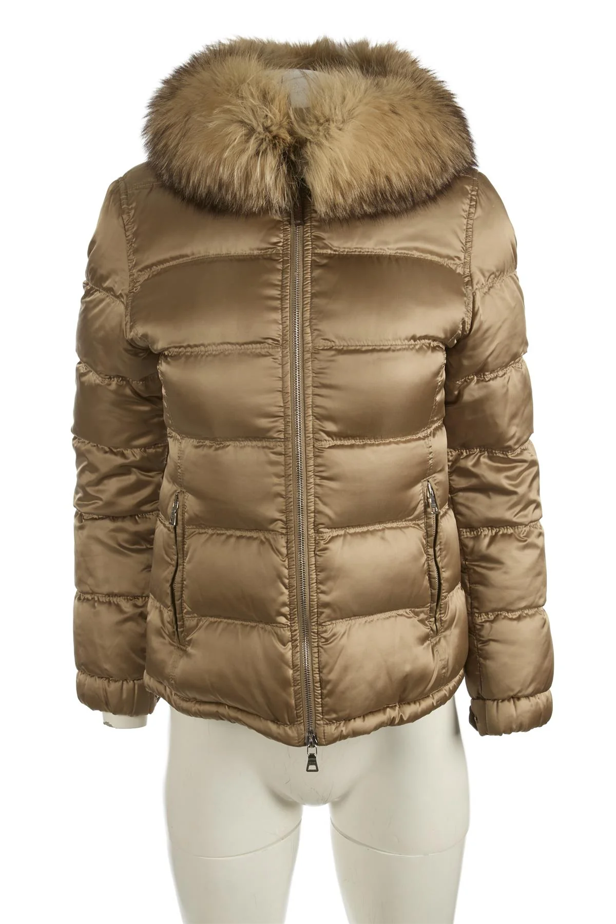 PRADA GOLD PADDED DOWN JACKET IT 38 UK 6 - Image 2