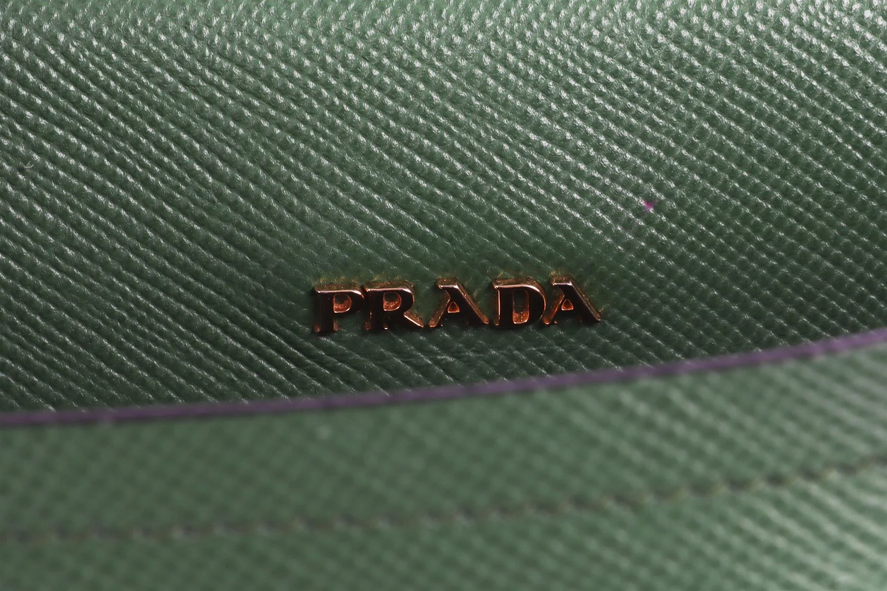 PRADA GREEN DOUBLE MEDIUM SAFFIANO LEATHER TOTE BAG - Image 10