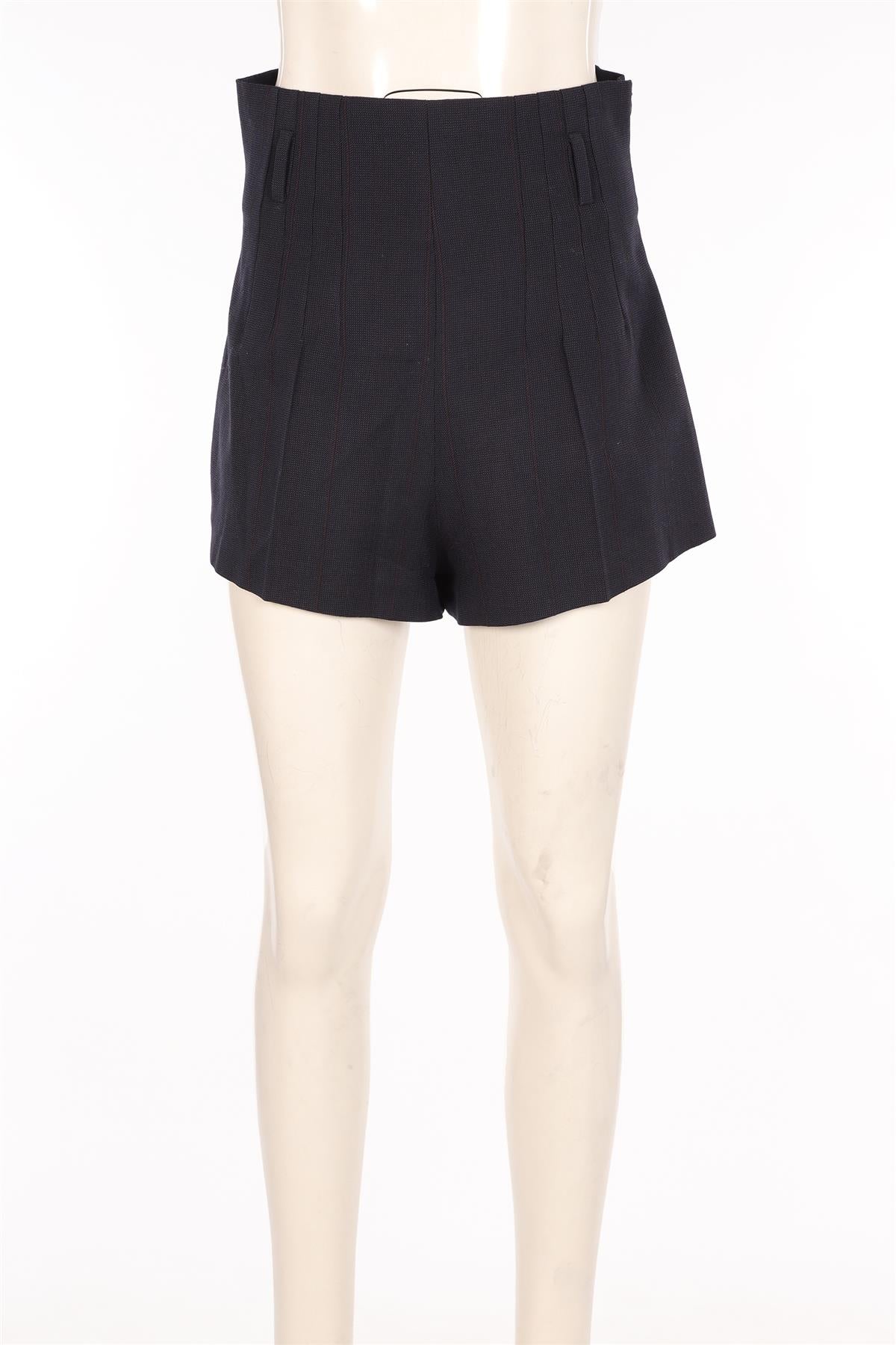 PRADA NAVY WOOL SHORTS FR 38 UK 10 - Image 2