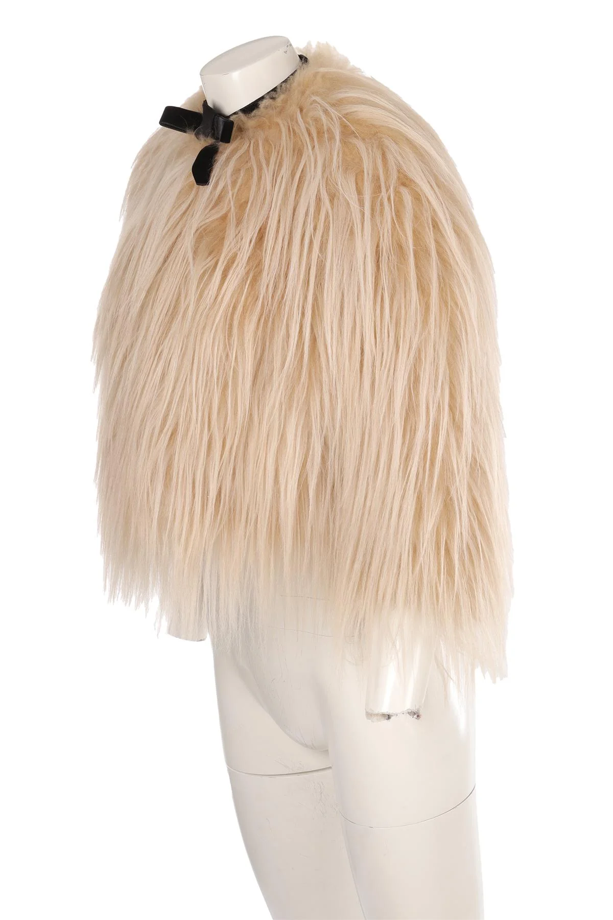 PRADA NUDE 2024 KIDASSIA FUR JACKET IT 42 UK 10 - Image 3
