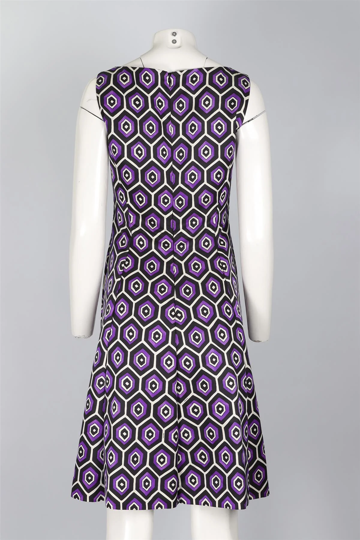 PRADA PURPLE WOOL DRESS IT 40 UK 8 - Image 4