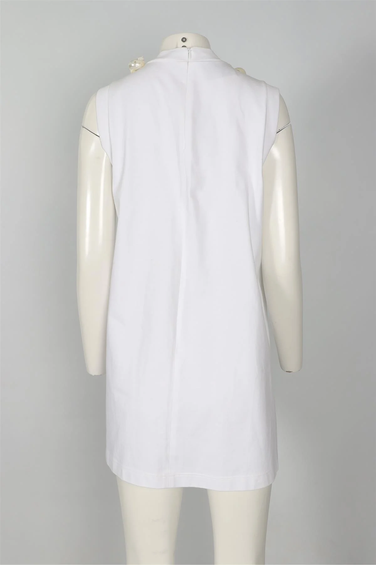 PRADA WHITE 2019 COTTON MINI DRESS IT 38 UK 6 - Image 4