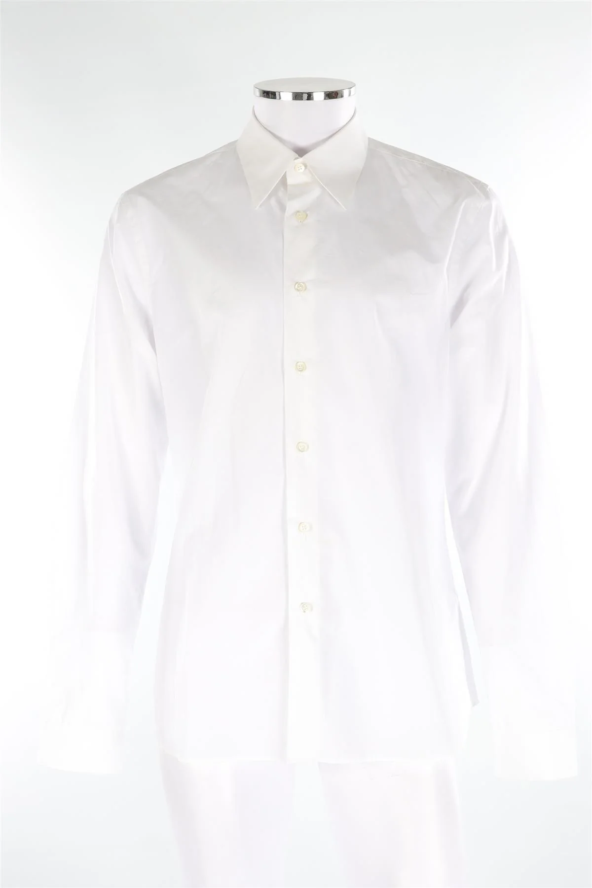 PRADA WHITE MEN'S COTTON SHIRT IT 42 UK 32 - Image 2