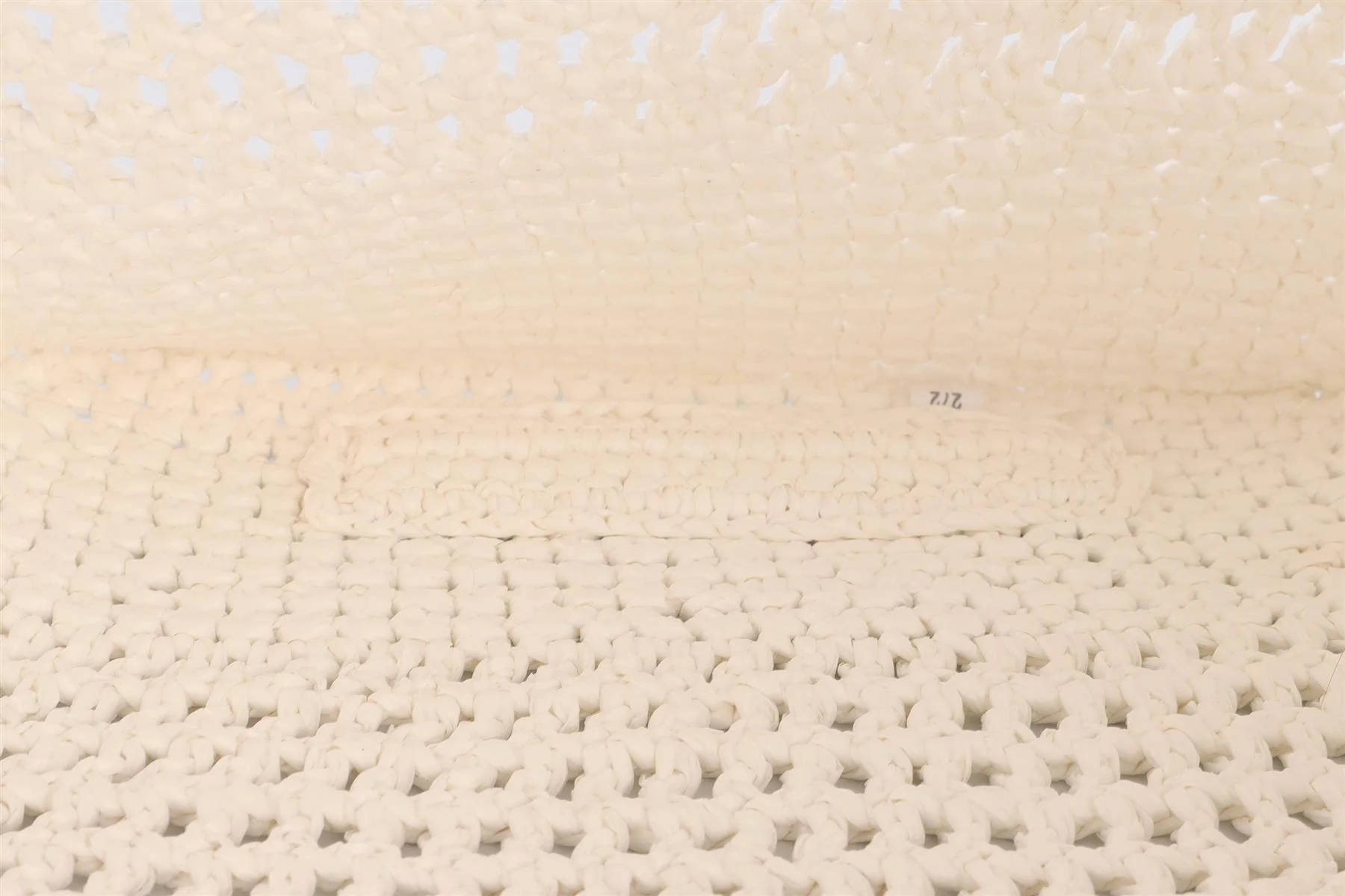 PRADA WHITE RAFFIA TOTE BAG - Image 10