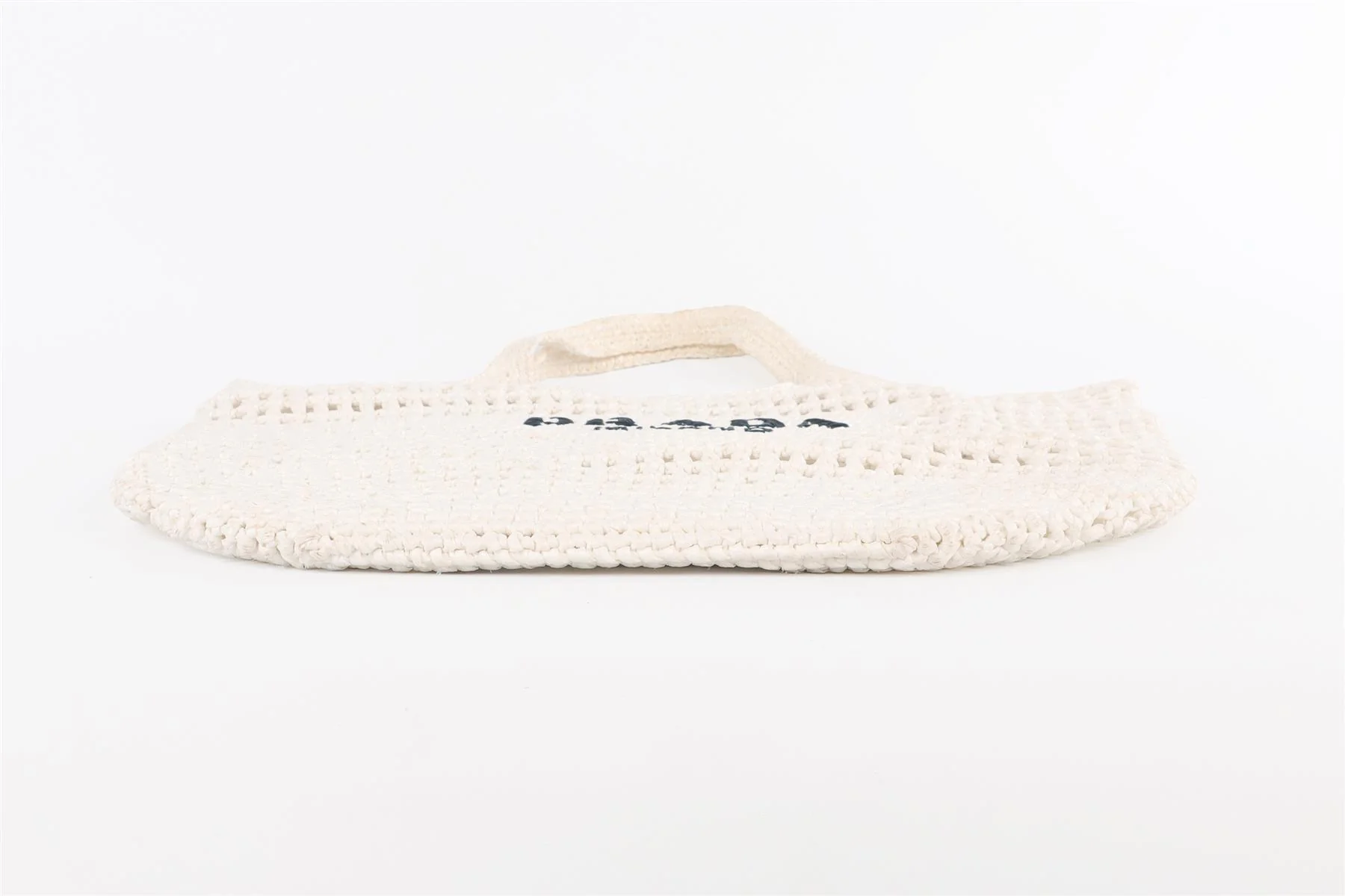 PRADA WHITE RAFFIA TOTE BAG - Image 6