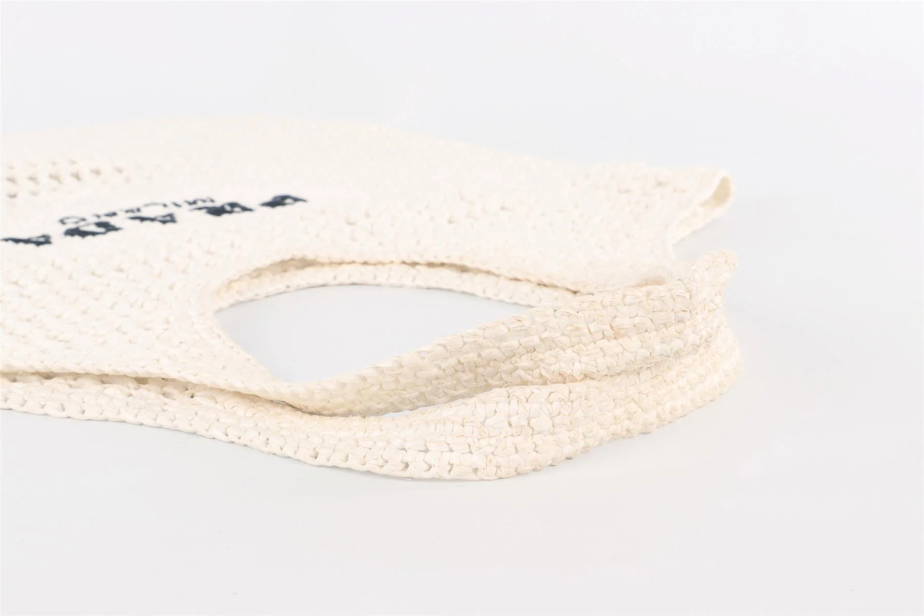 PRADA WHITE RAFFIA TOTE BAG - Image 7