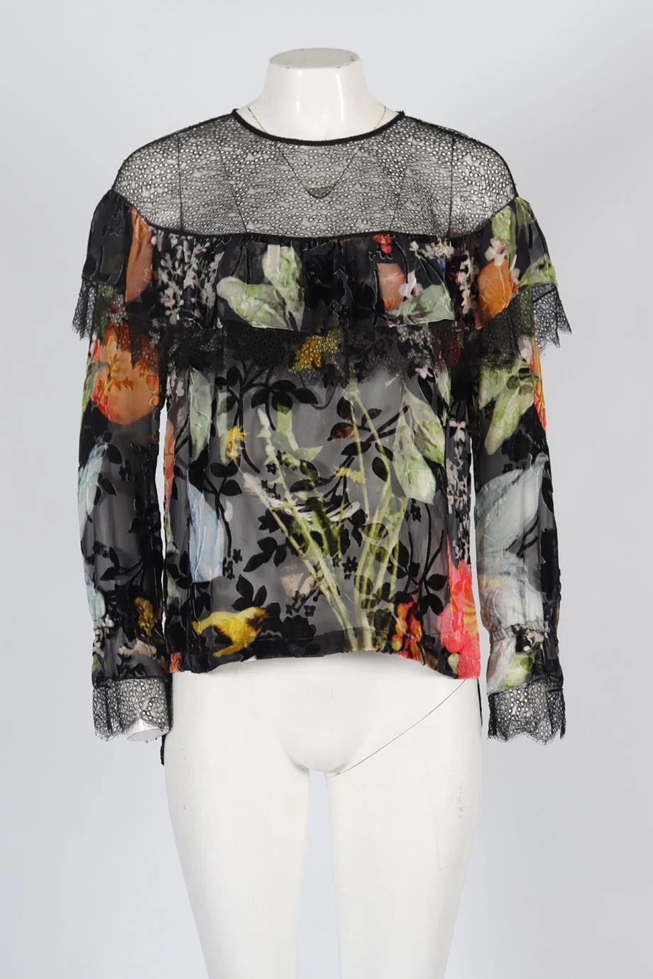 PREEN BY THORNTON BREGAZZI FLORAL SILK TOP MEDIUM - Image 2