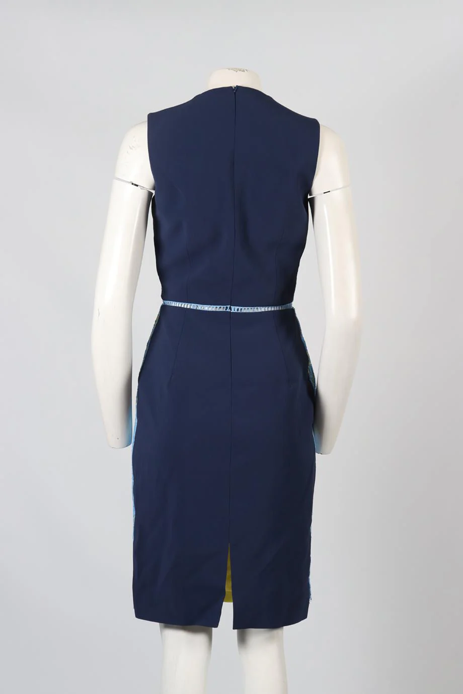 PREEN BY THORNTON BREGAZZI LACE AND SILK BLEND MIDI DRESS MEDIUM - Image 4