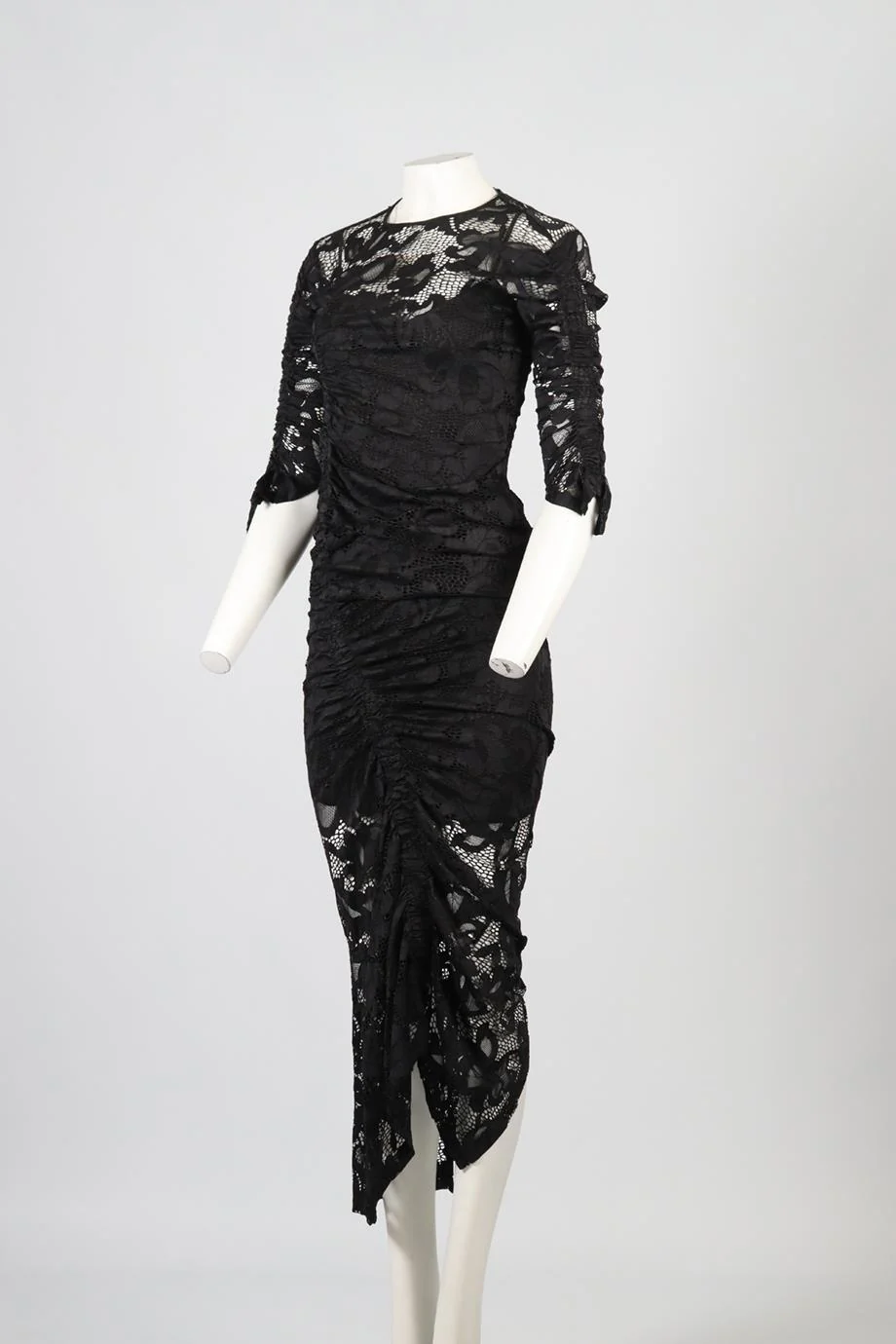 PREEN BY THORNTON BREGAZZI LACE MIDI DRESS SMALL - Image 3