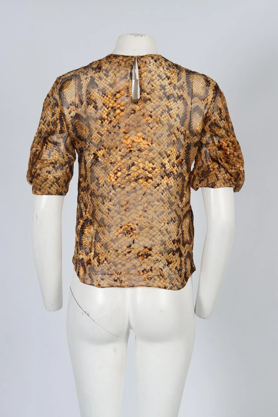 PREEN BY THORNTON BREGAZZI PRINTED SATIN TOP SMALL - Image 4