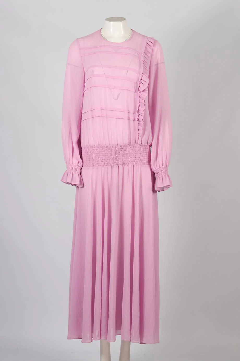 PREEN LINE BY THORNTON BREGAZZI CHIFFON MAXI DRESS SMALL - Image 2