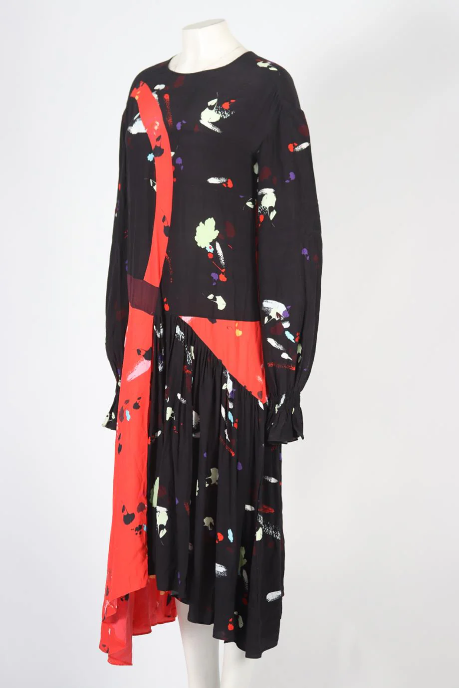 PREEN LINE PRINTED CREPE MAXI DRESS LARGE - Image 3