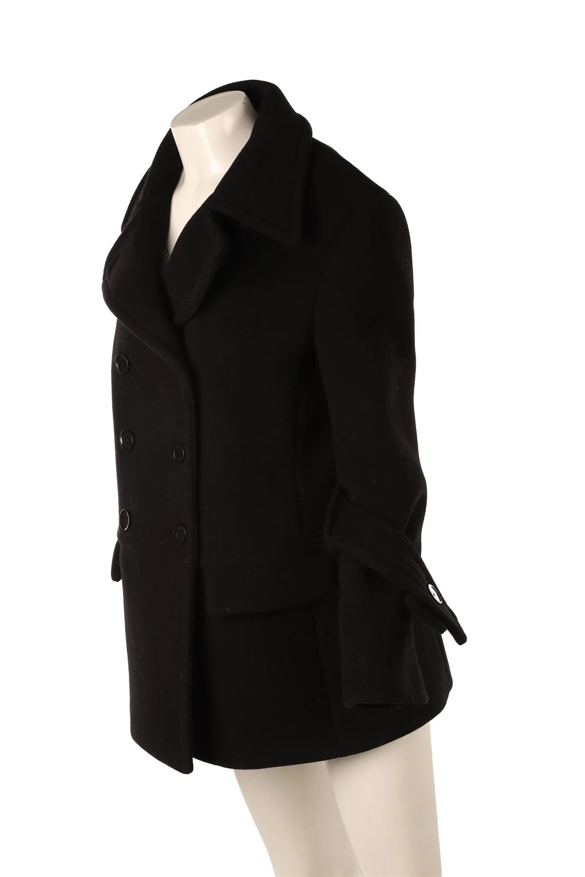 PROENZA SCHOULER BLACK 2024 WOOL COAT US 8 - Image 3