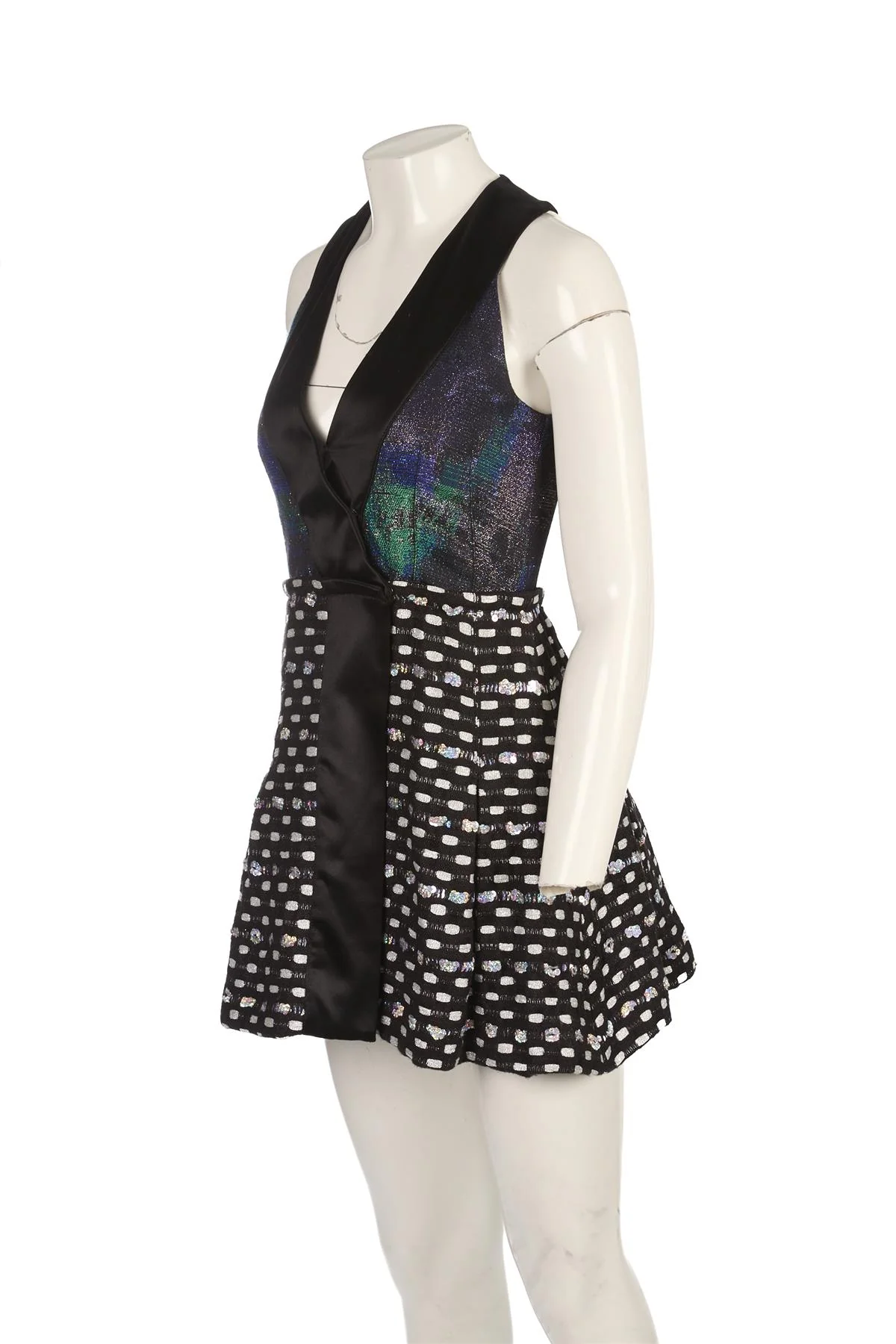 PROENZA SCHOULER BLACK COTTON MINI DRESS US 2 UK 6 - Image 3