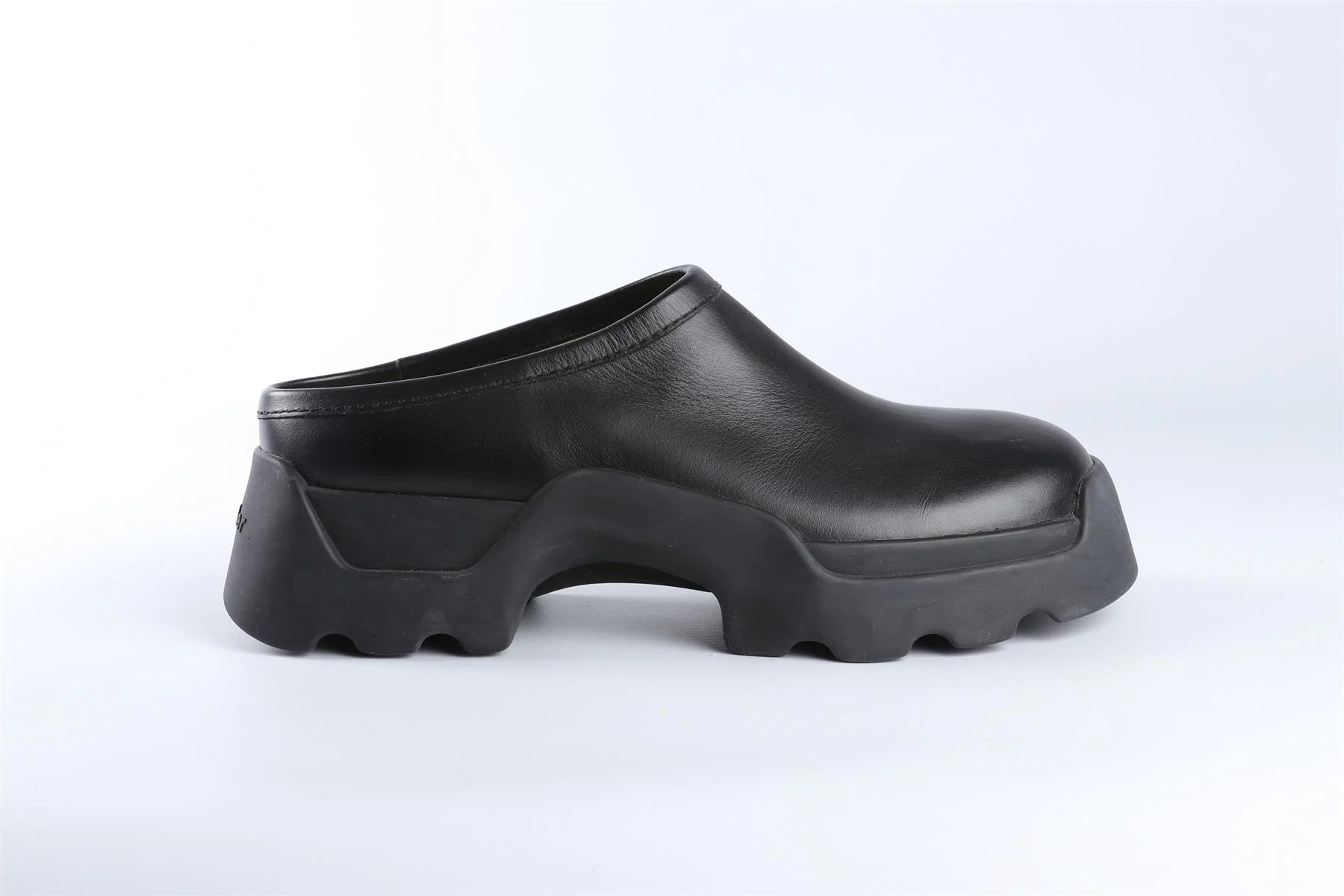 PROENZA SCHOULER BLACK LEATHER MULES EU 40 UK 7 US 10 - Image 2