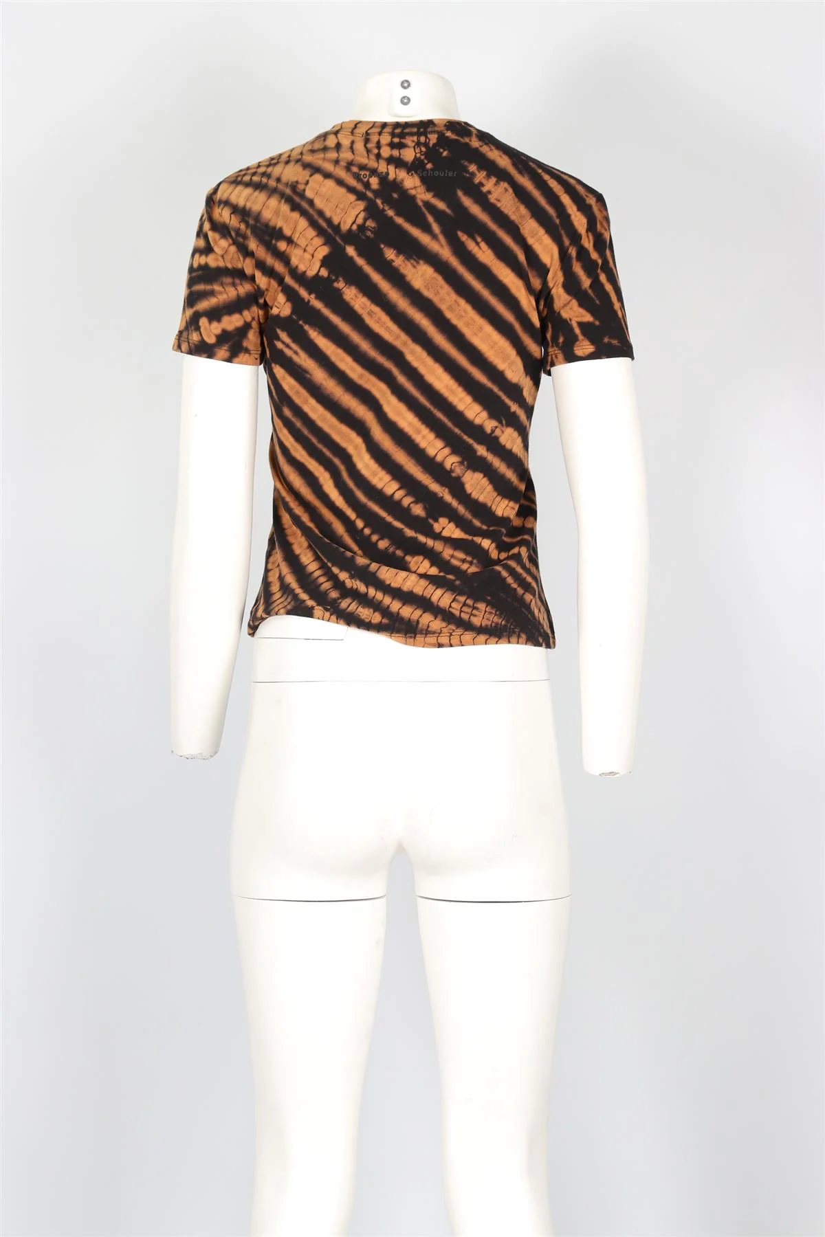 PROENZA SCHOULER BROWN COTTON T-SHIRT SMALL - Image 4