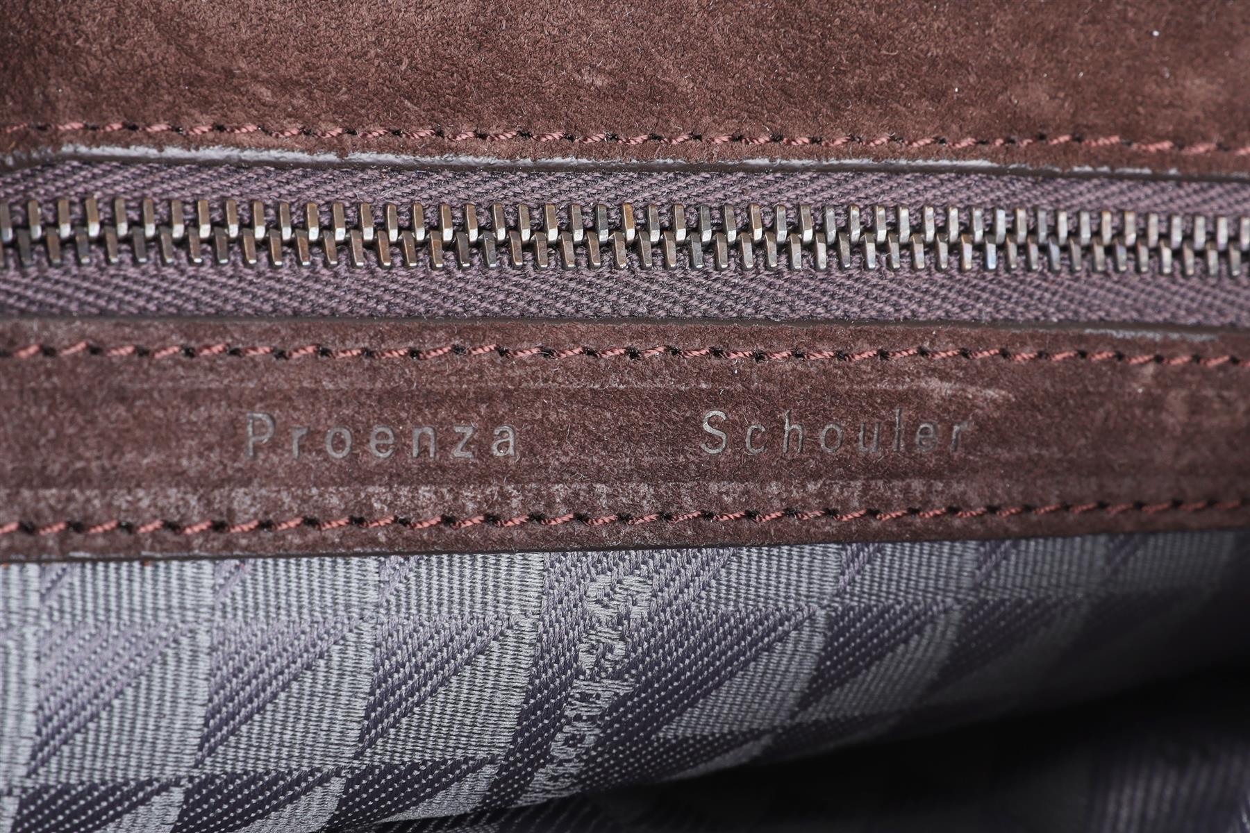PROENZA SCHOULER BROWN PS1 SMALL SUEDE SHOULDER BAG - Image 11