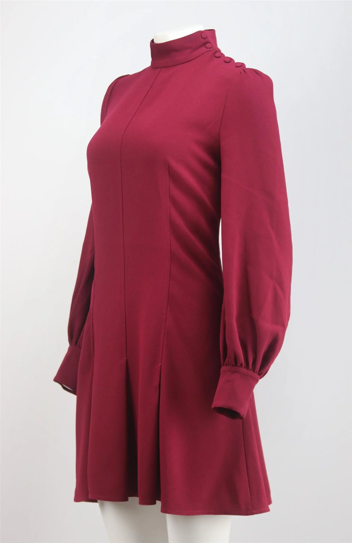 PROENZA SCHOULER PLEATED CREPE MINI DRESS US 10 UK 14 - Image 3