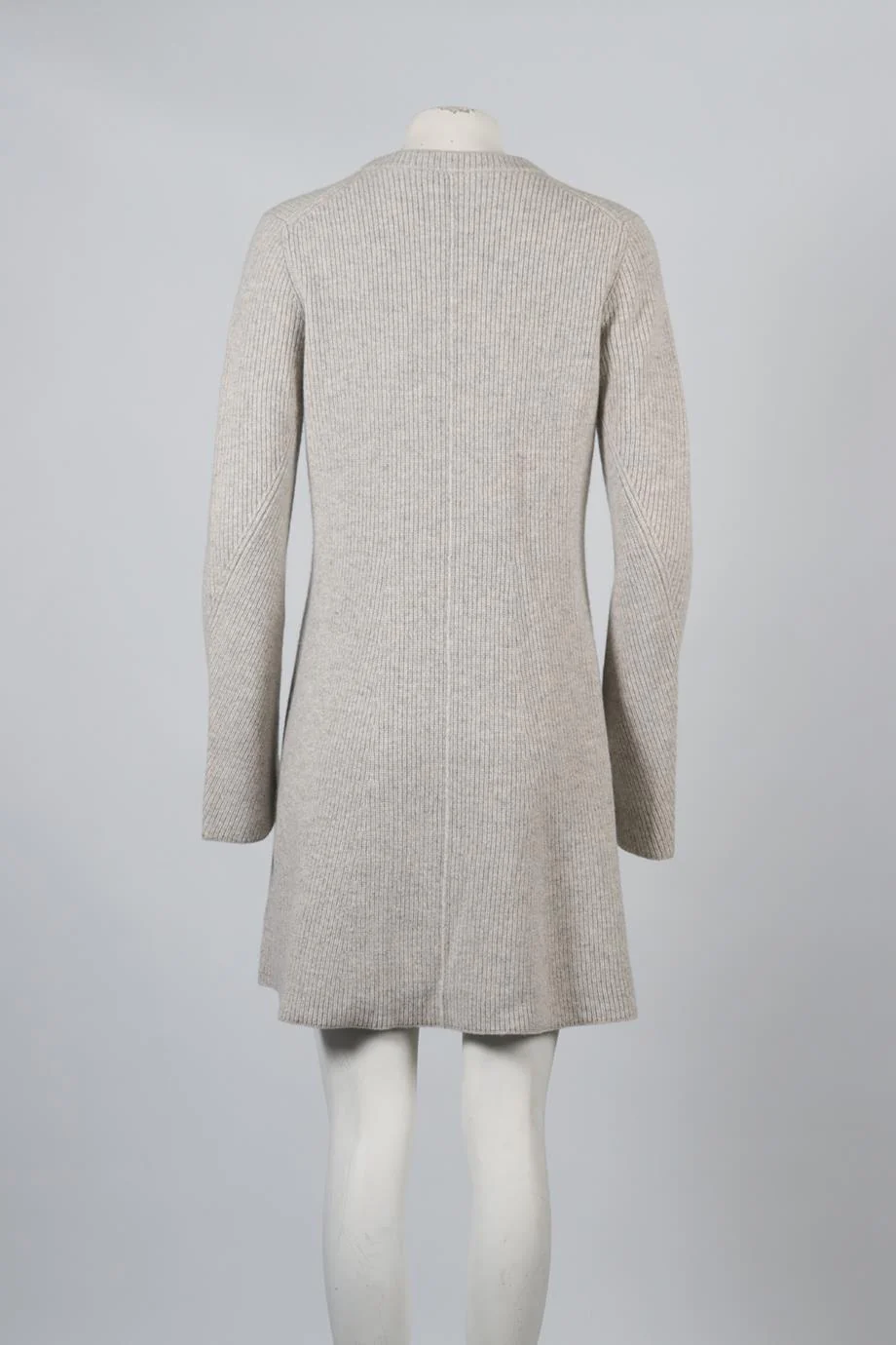 PROENZA SCHOULER RIBBED CASHMERE AND WOOL BLEND MINI DRESS MEDIUM - Image 4