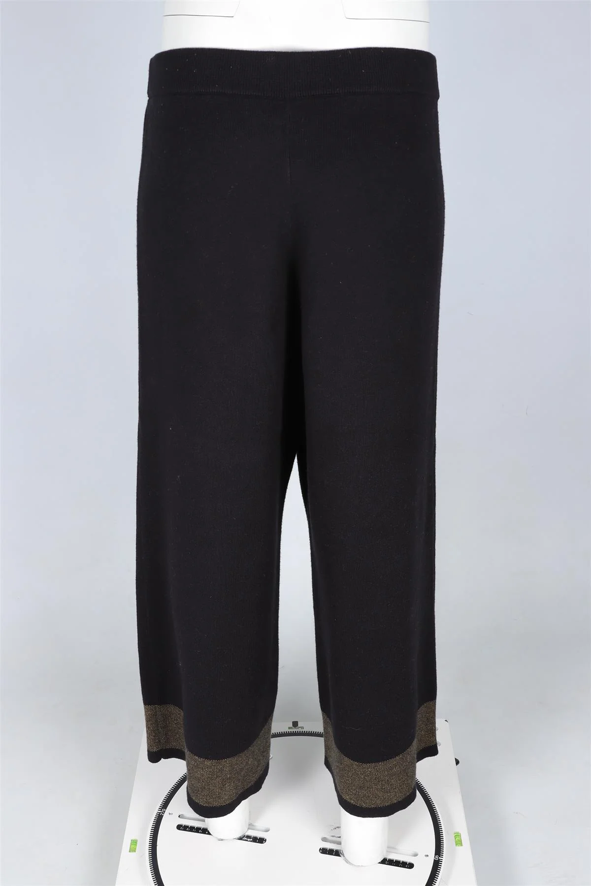 PROENZA SCHOULER WHITE LABEL BLACK COTTON WIDE LEG PANTS LARGE - Image 4