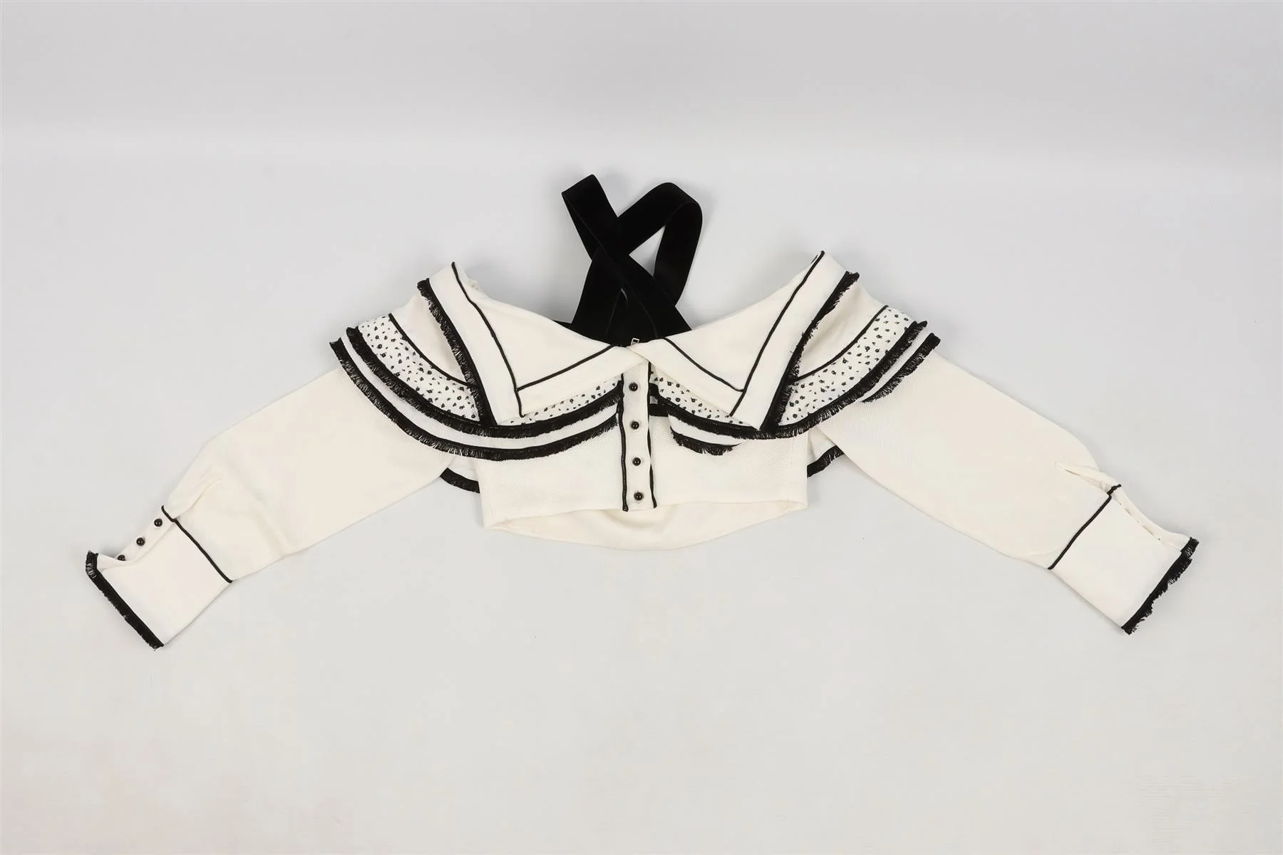 PROENZA SCHOULER WHITE WOVEN TOP US 2 UK 6 - Image 2