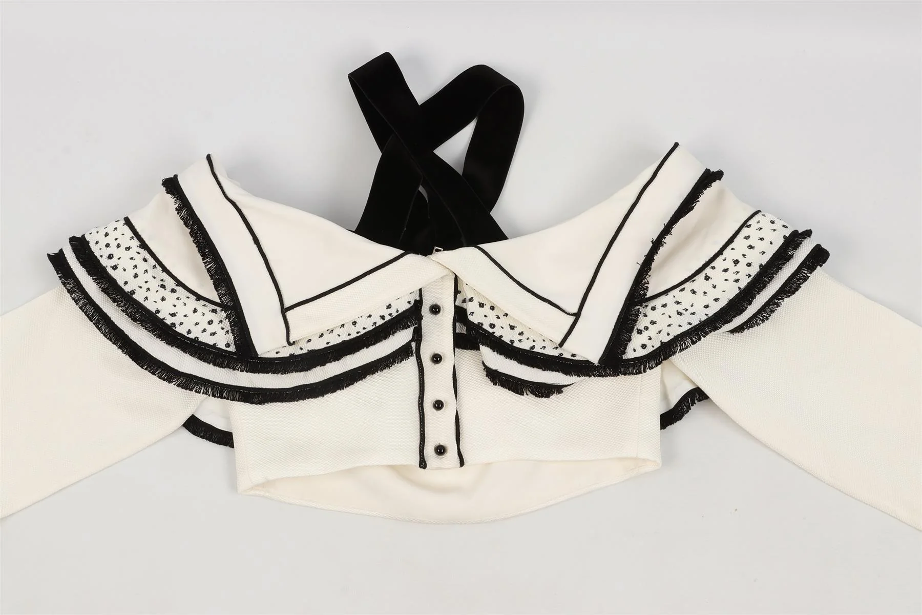 PROENZA SCHOULER WHITE WOVEN TOP US 2 UK 6 - Image 3