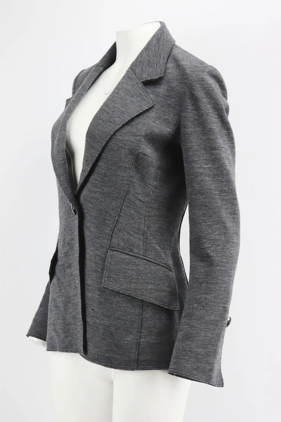 PROENZA SCHOULER WOOL BLEND JERSEY BLAZER US 6 UK 10 - Image 3