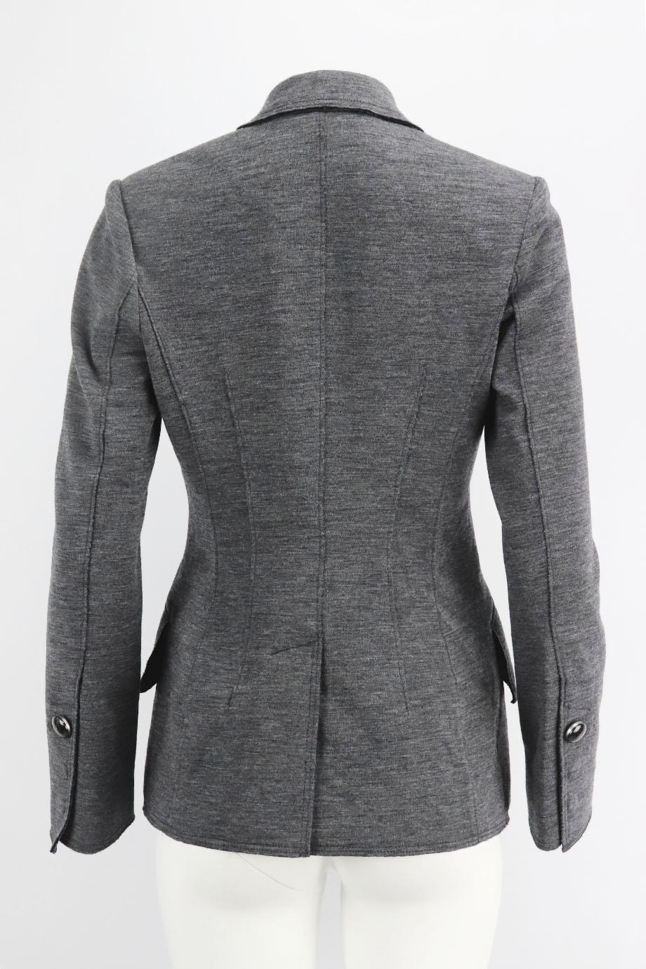 PROENZA SCHOULER WOOL BLEND JERSEY BLAZER US 6 UK 10 - Image 4