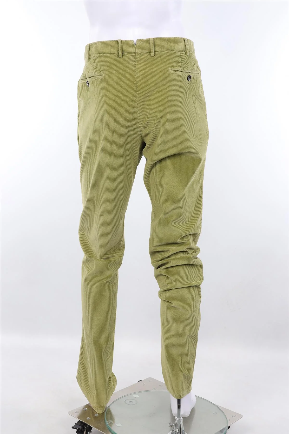 PT TORINO GREEN MEN'S CORDUROY STRAIGHT LEG PANTS IT 52 UK/US 36 - Image 4