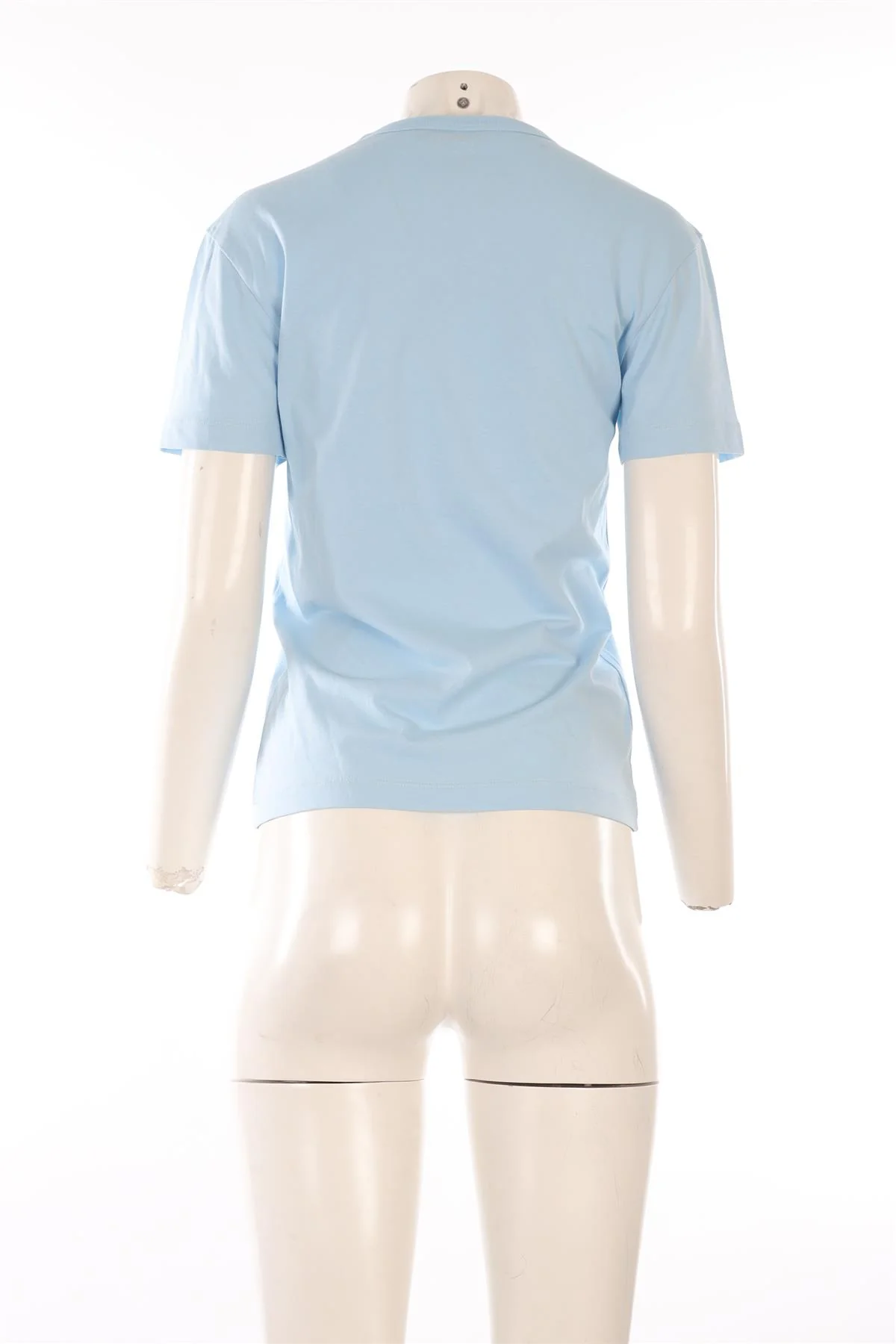 PUCCI BLUE COTTON T-SHIRT SMALL - Image 4