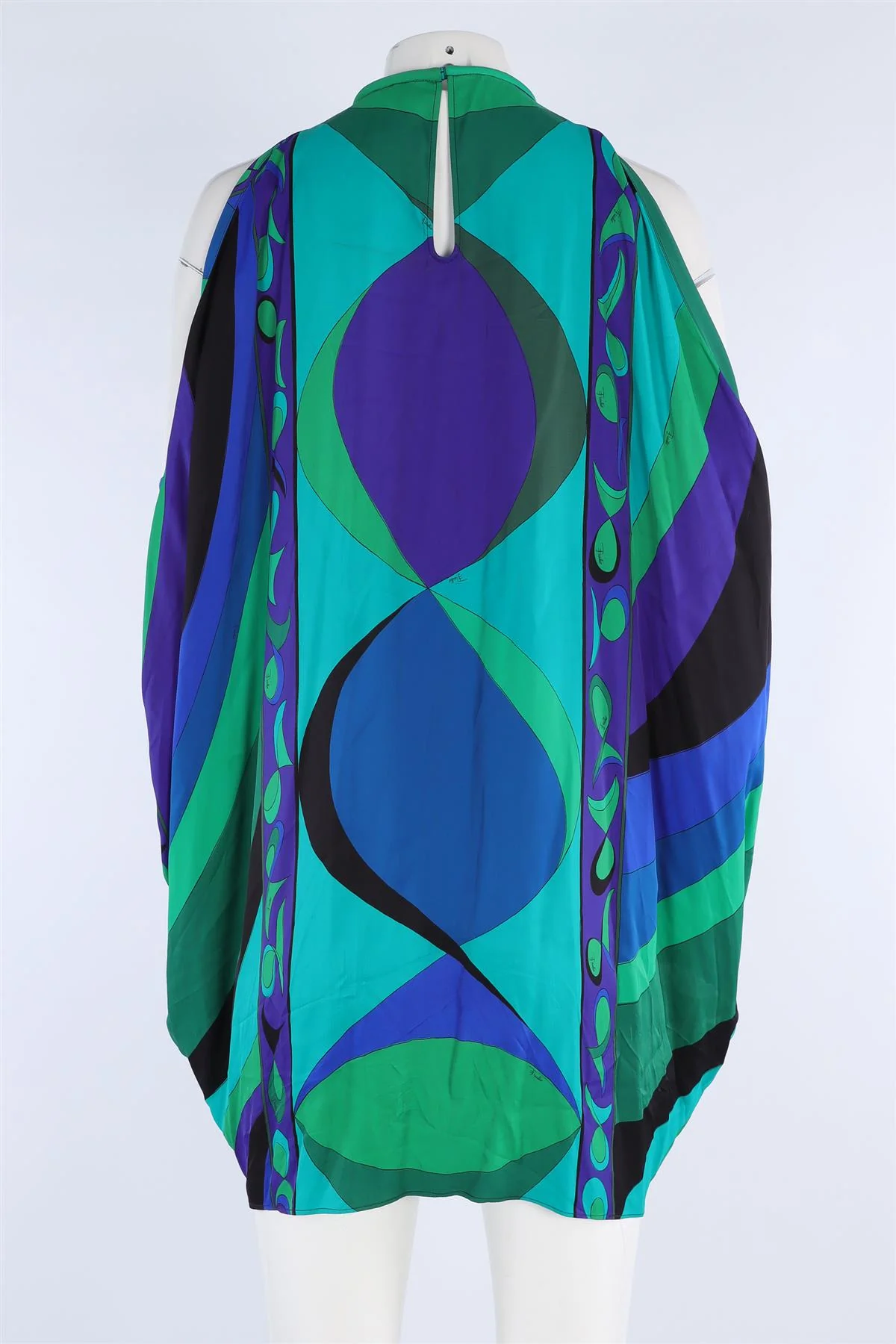 PUCCI MULTI SATIN MINI DRESS IT 36 UK 4 - Image 3