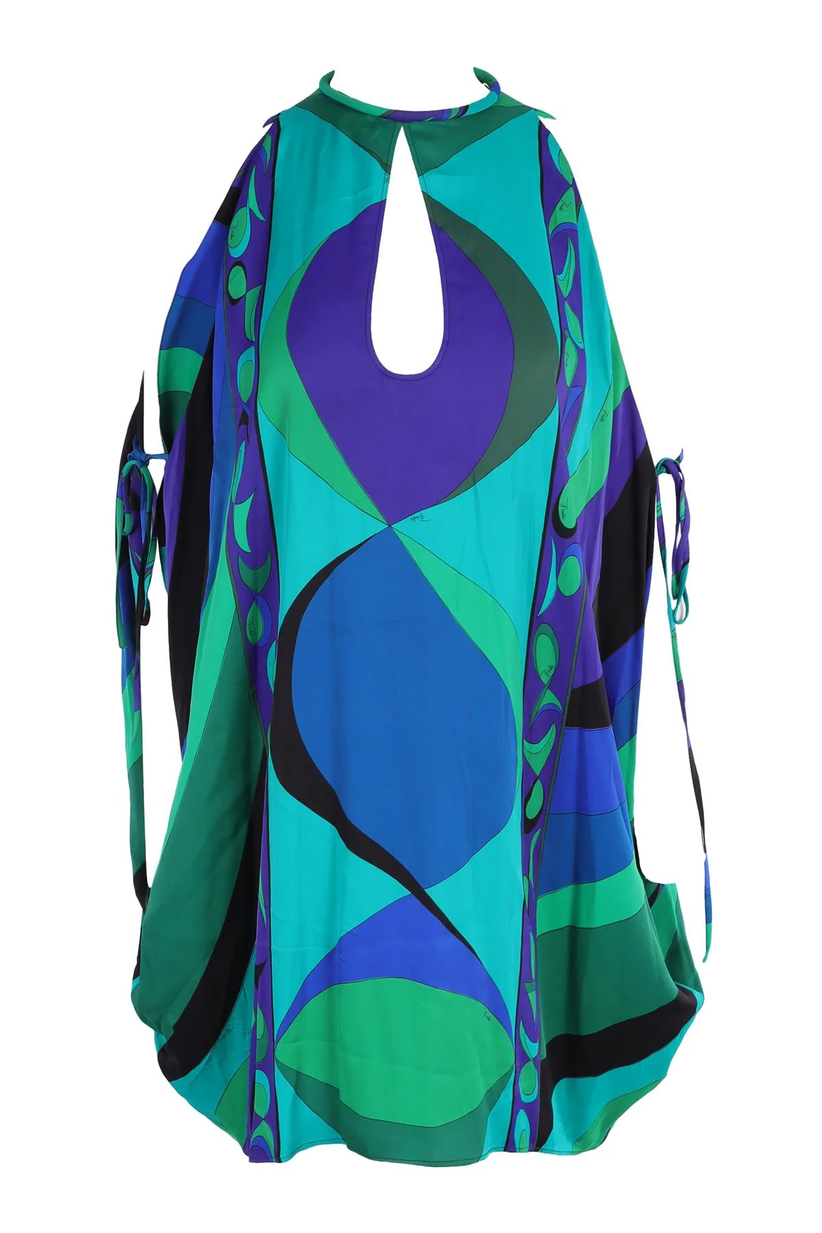 PUCCI MULTI SATIN MINI DRESS IT 36 UK 4 - Image 4