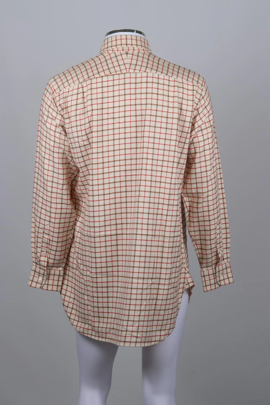 PURDEY MEN'S CHECKED COTTON SHIRT UK/US CHEST 36 - Image 4