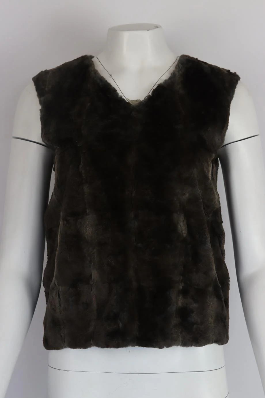 PURDEY MOLE SKIN FUR AND SILK TOP UK 8 - Image 2