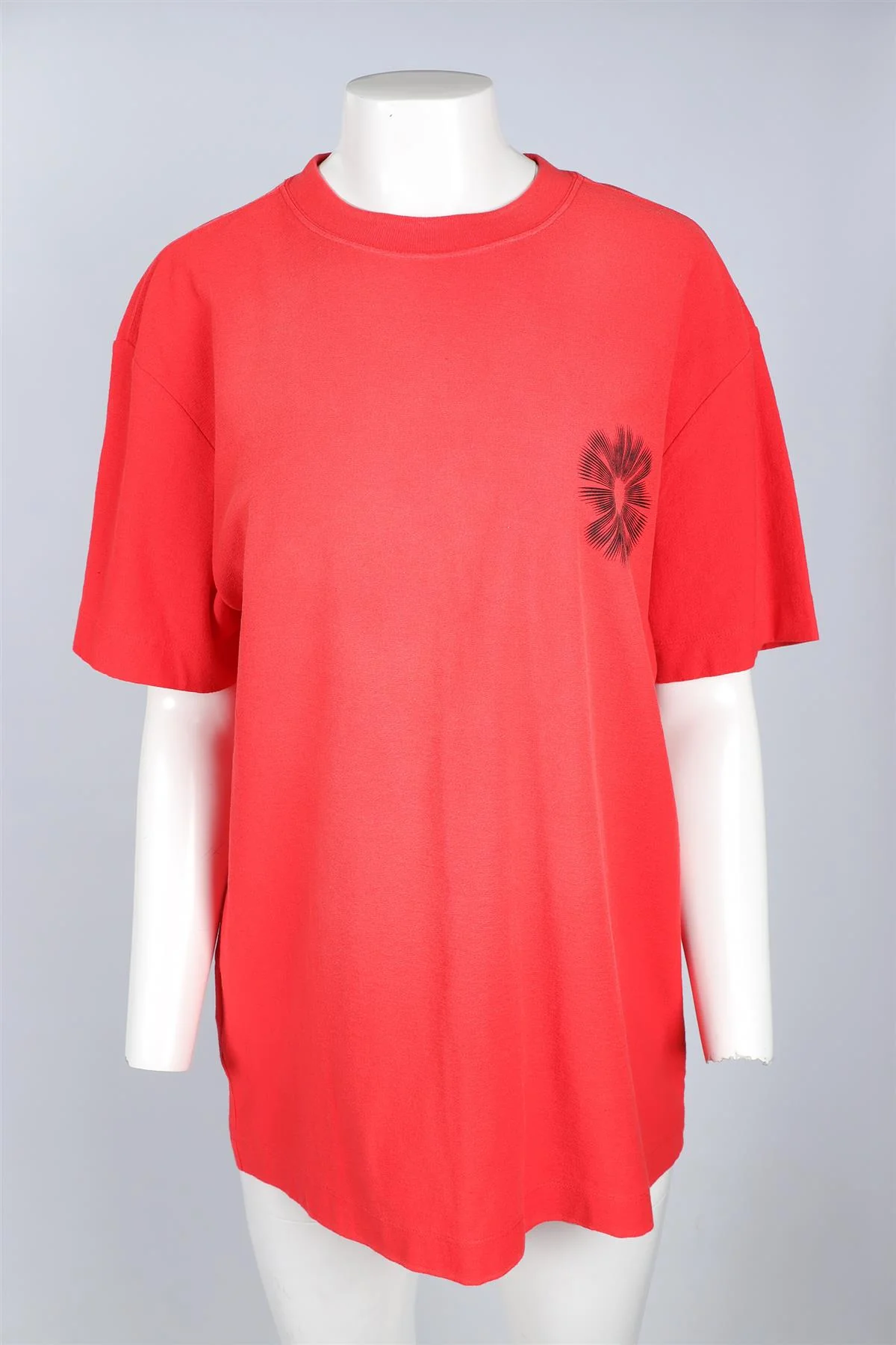 PURPLE BRAND RED COTTON T-SHIRT MEDIUM - Image 2