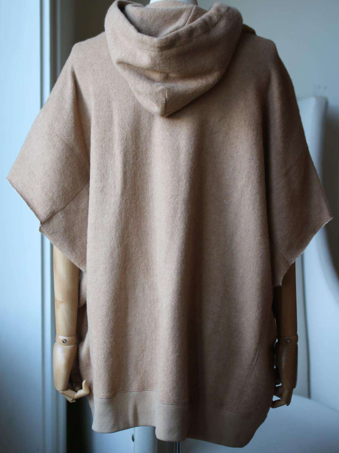 R13 COTTON AND CAMEL HAIR BLEND HOODED TOP MEDIUM - Image 4