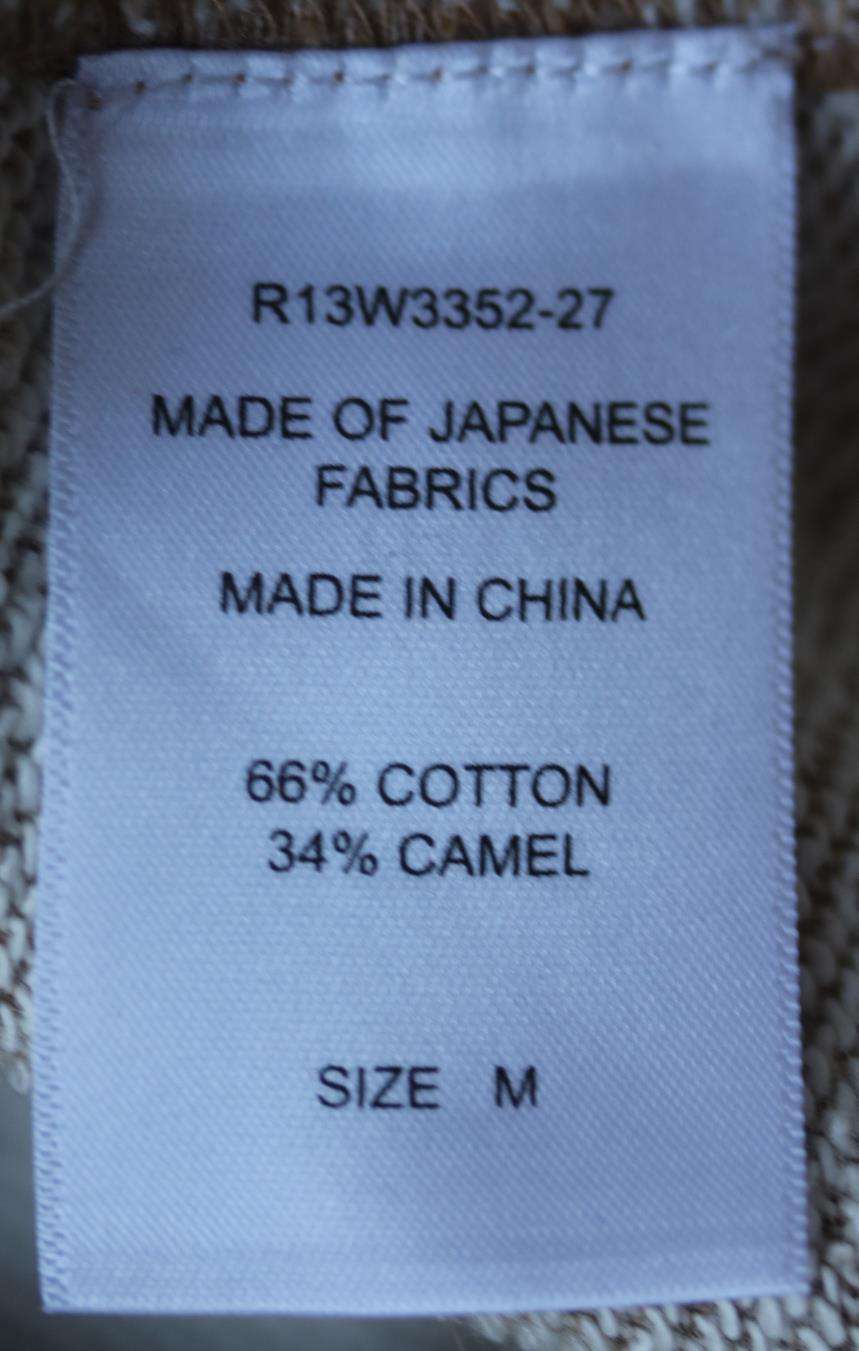 R13 COTTON AND CAMEL HAIR BLEND HOODED TOP MEDIUM - Image 6
