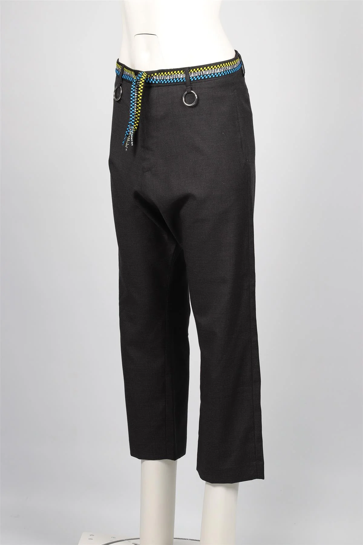R13 GREY WOOL STRAIGHT LEG PANTS W 28 UK 10 - Image 3
