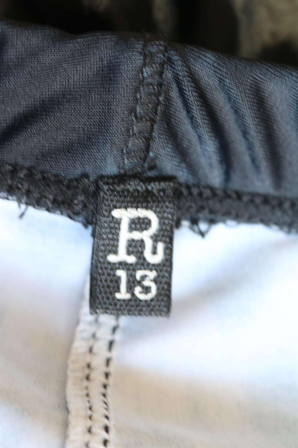 R13 LEOPARD PRINT STRETCH JERSEY LEGGINGS SMALL - Image 4
