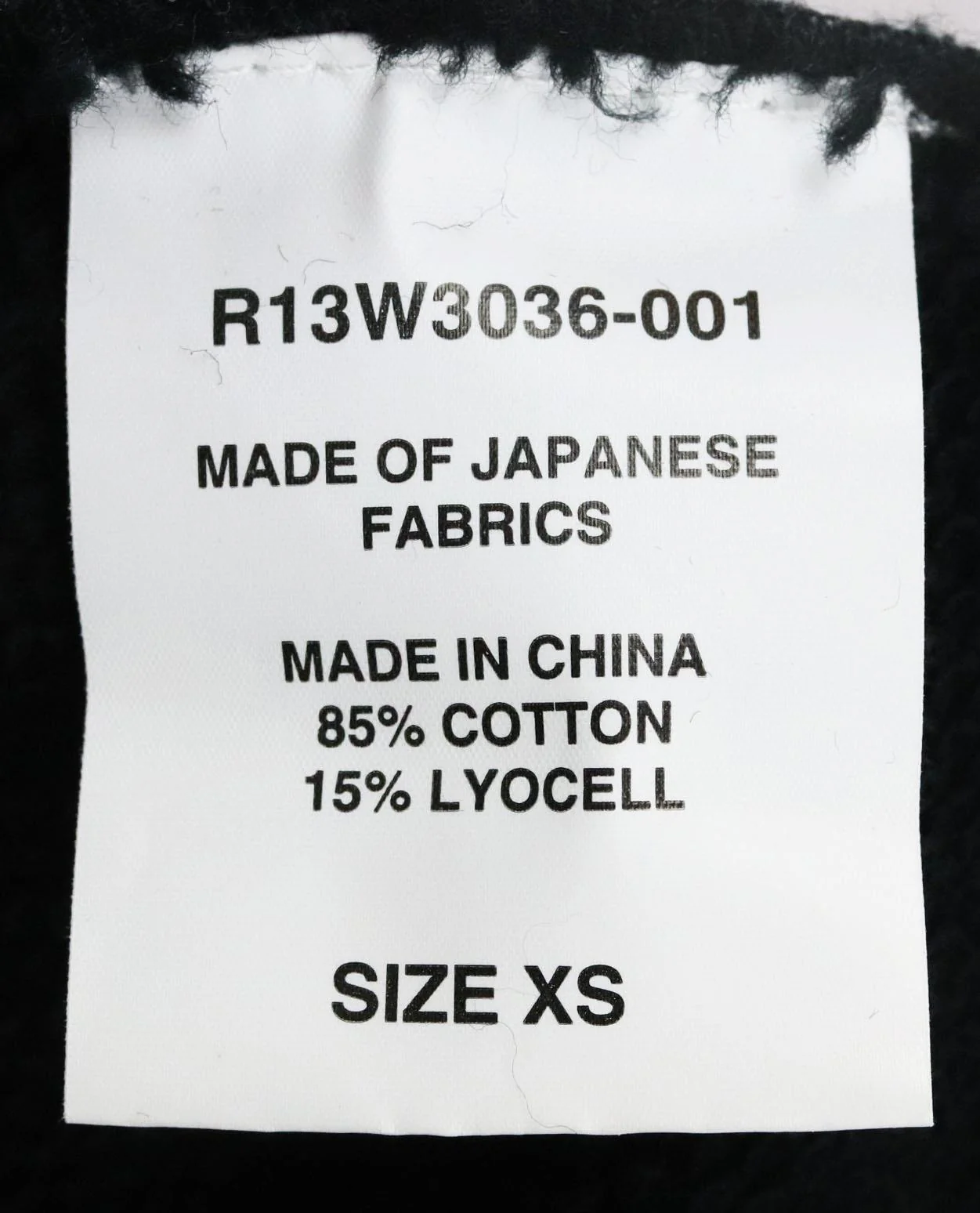 R13 ONE SHOULDER COTTON TERRY MINI DRESS XSMALL - Image 6