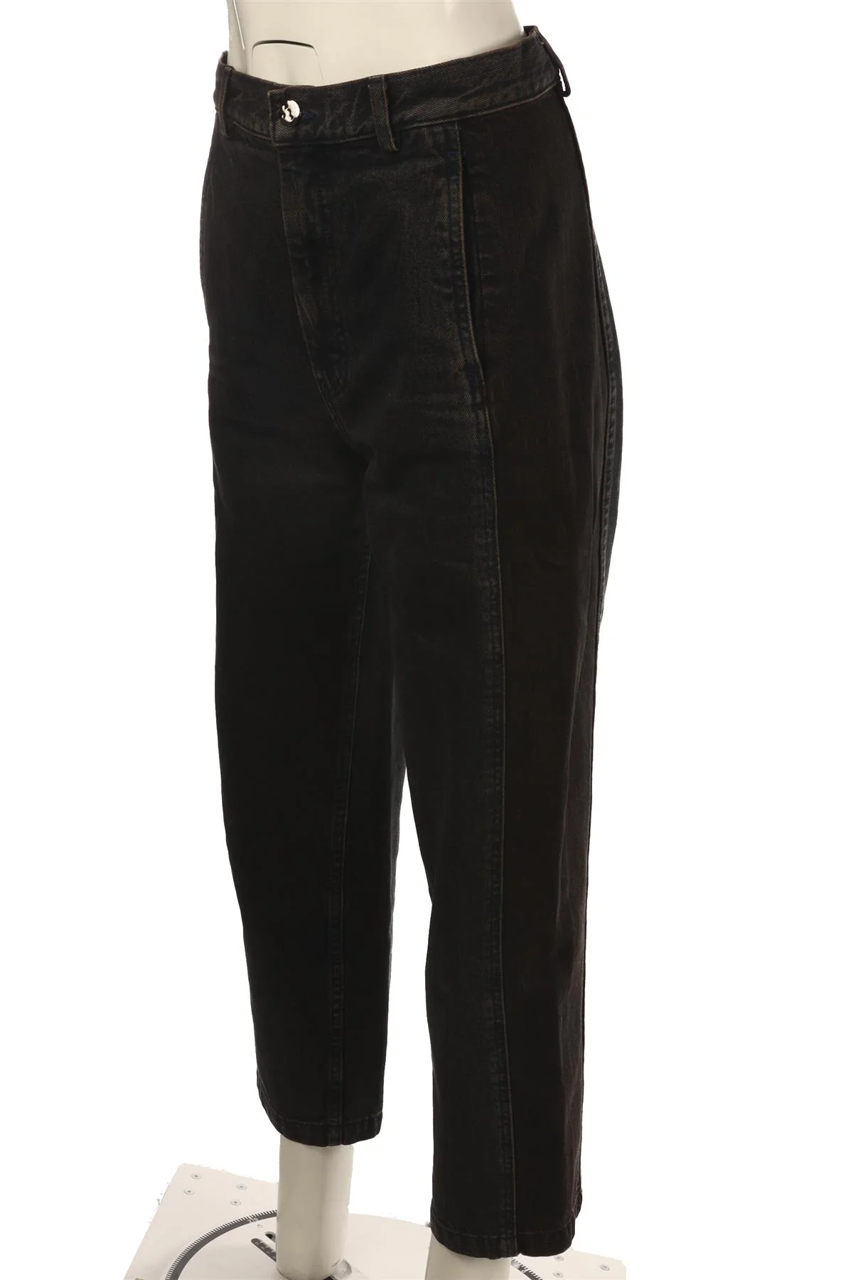 RACHEL COMEY NAVY HIGH RISE STRAIGHT LEG JEANS US 4 UK 8 - Image 3