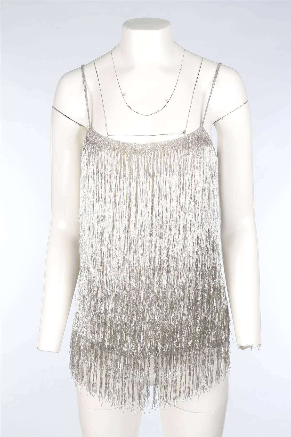 RACHEL ZOE SILVER FRINGE TOP SMALL - Image 2