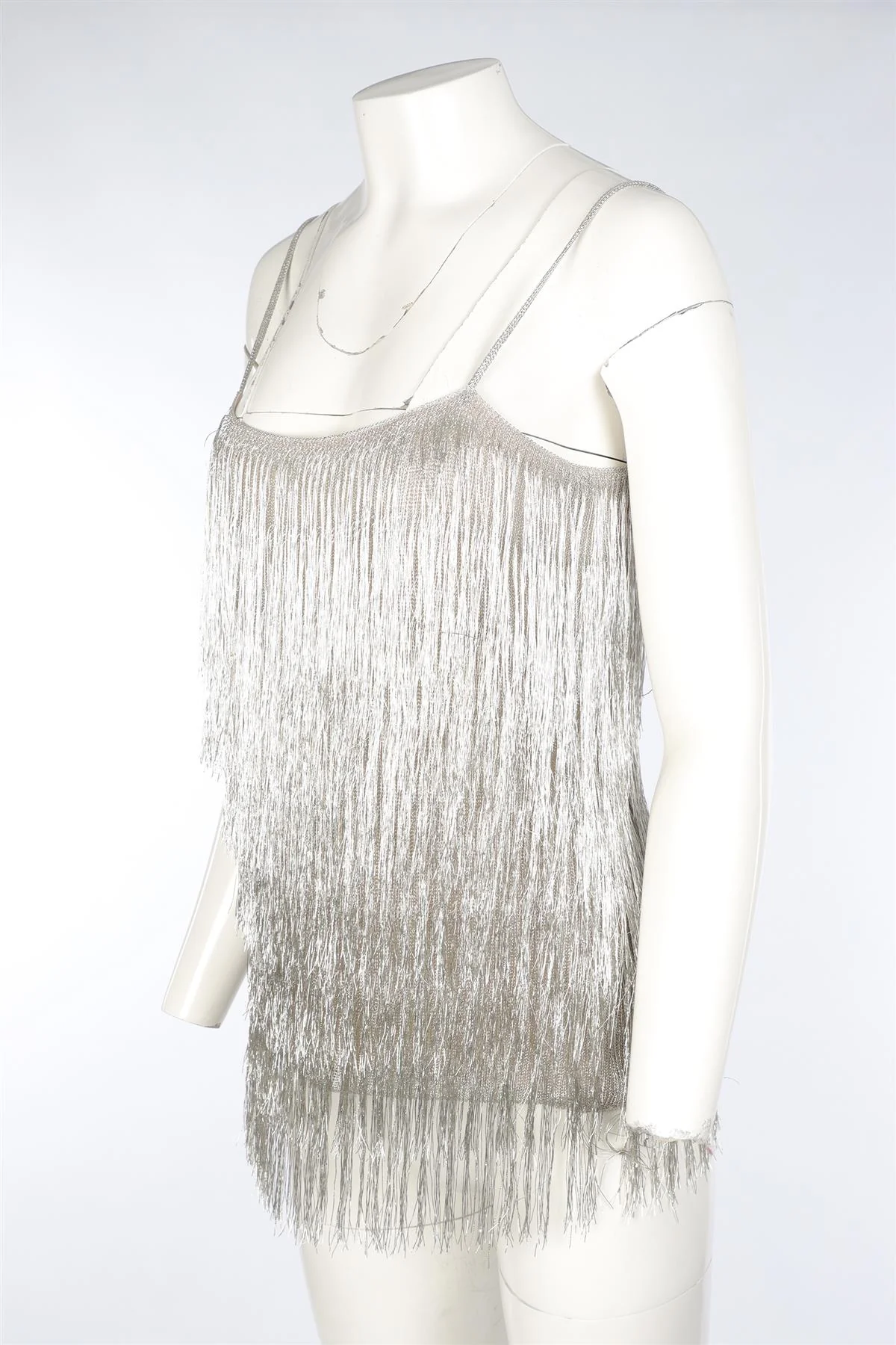 RACHEL ZOE SILVER FRINGE TOP SMALL - Image 3
