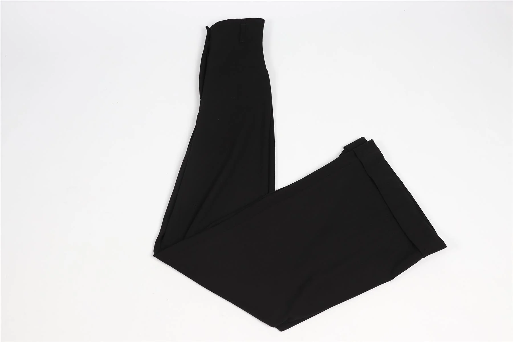 RACIL BLACK WOOL WIDE LEG PANTS FR 34 UK 6 - Image 2