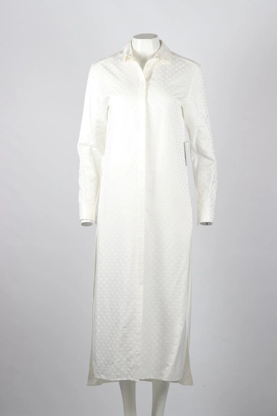 RACIL POLKA DOT SATIN MAXI DRESS FR 38 UK 10 - Image 2